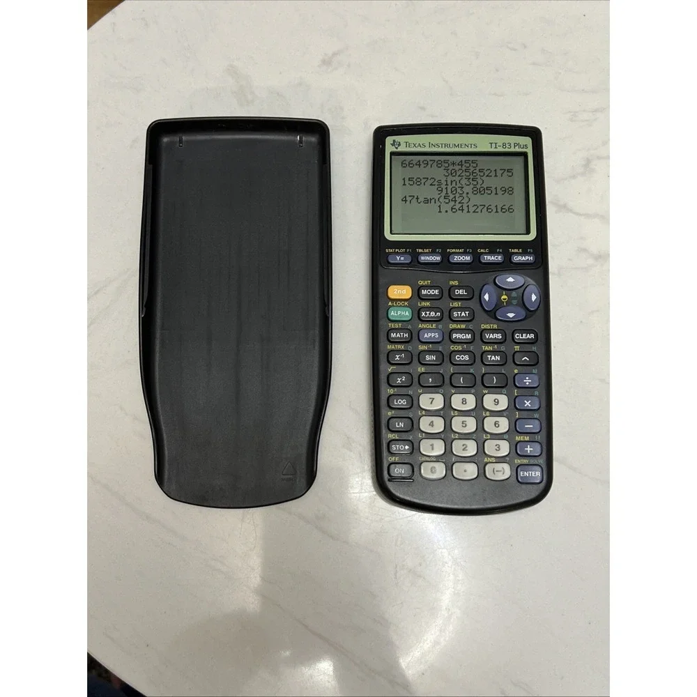Texas Instruments TI-83 Plus Graphing Calculator‎ with Cover
